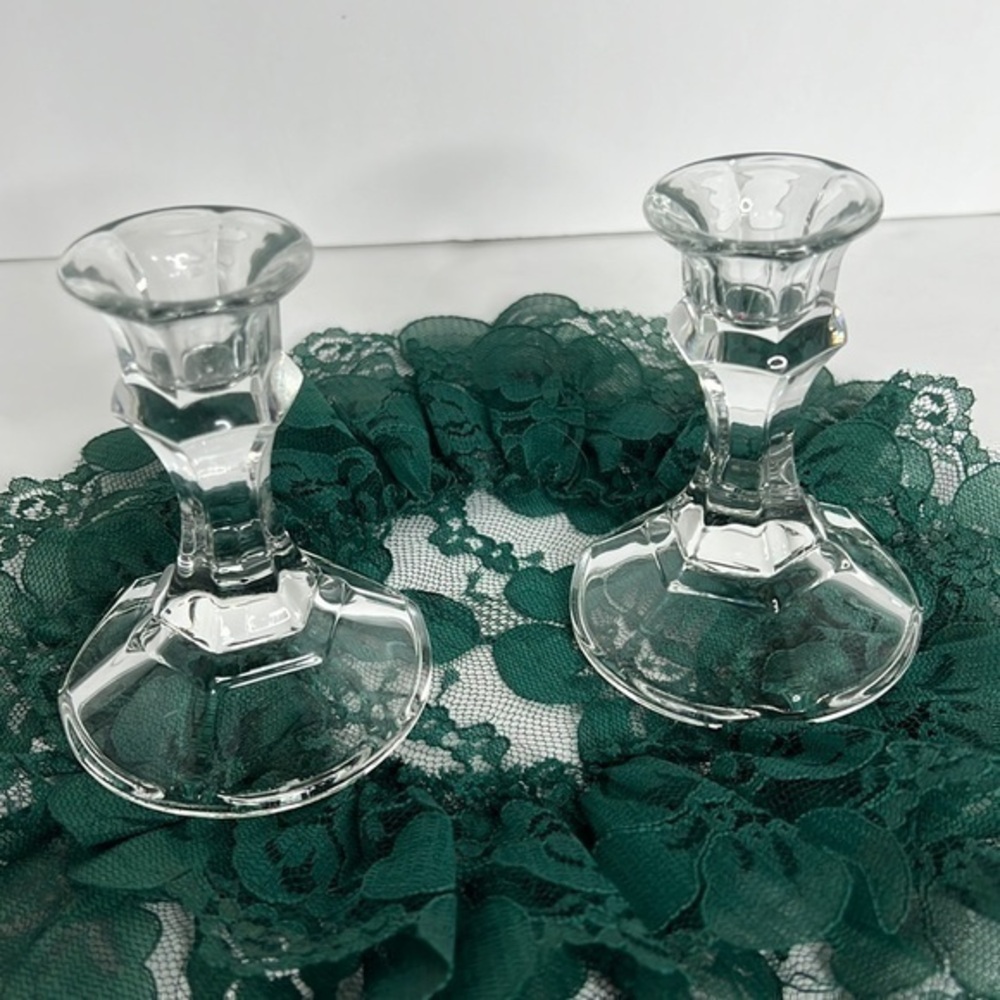 CANDLE HOLDERS, GLASS